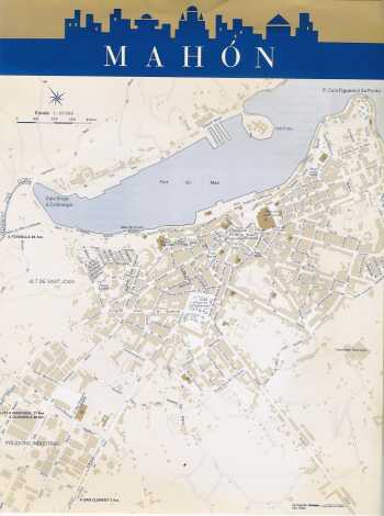 Pulse para ampliar el mapa callejero de Mah�n